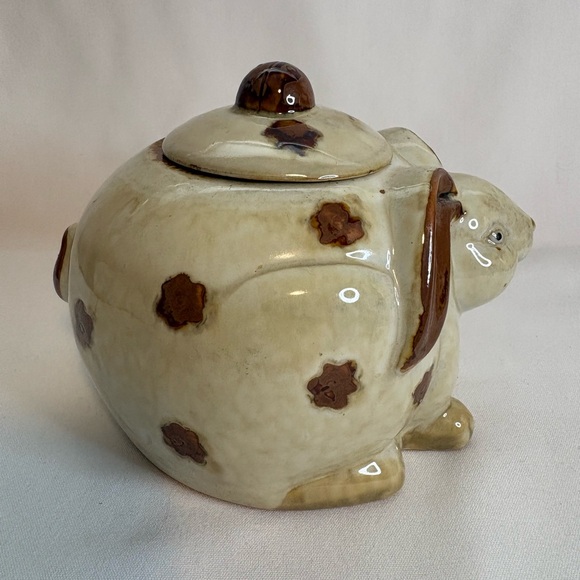 Ceramic lidded Rabbit/bunny jar - Picture 4 of 6